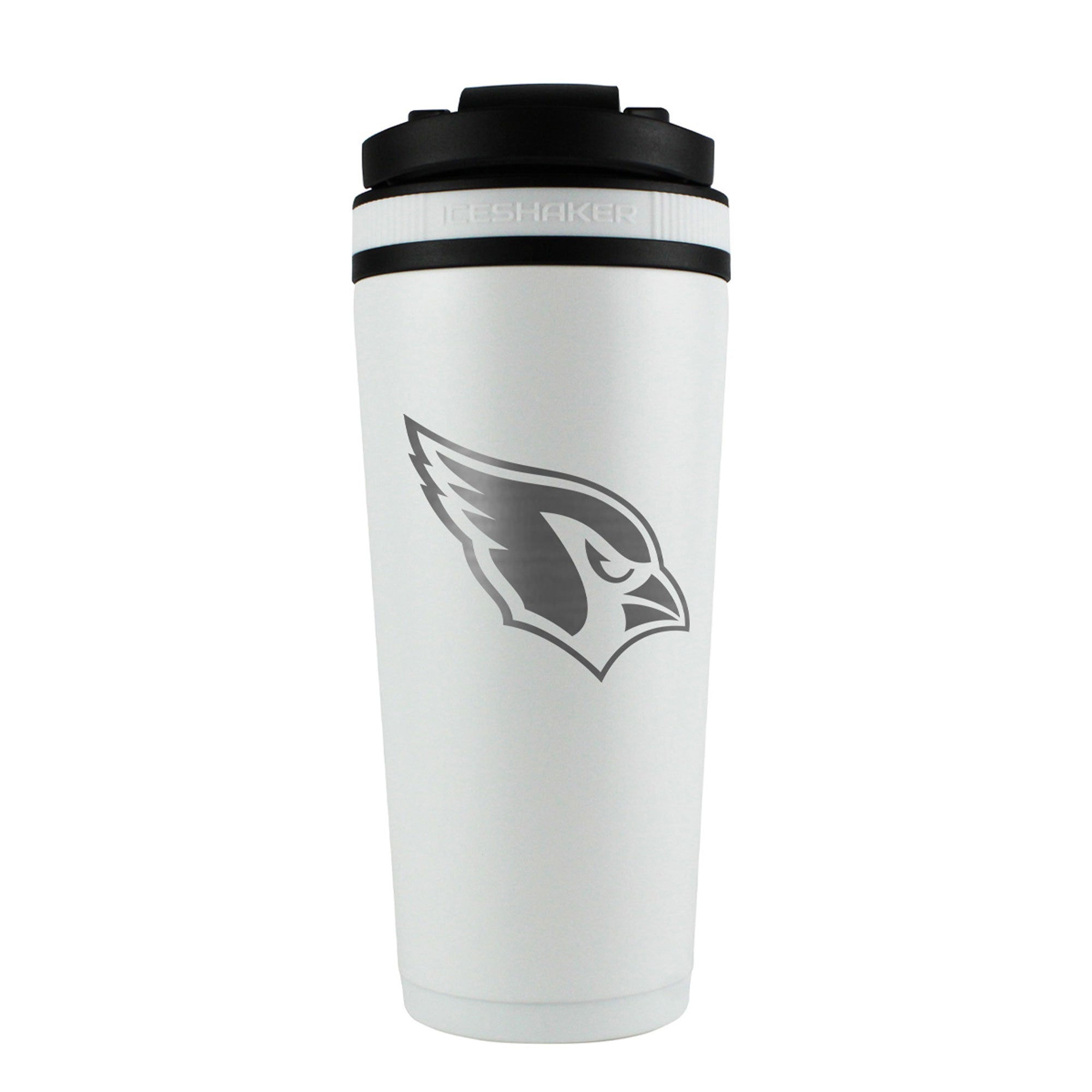 Officially Licensed Arizona Cardinals 26oz Ice Shaker - White