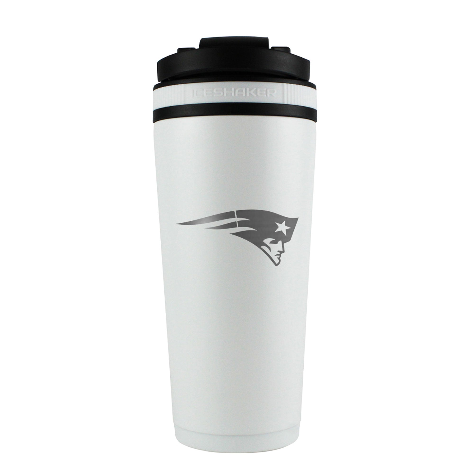 Officially Licensed New England Patriots 26oz Ice Shaker - White