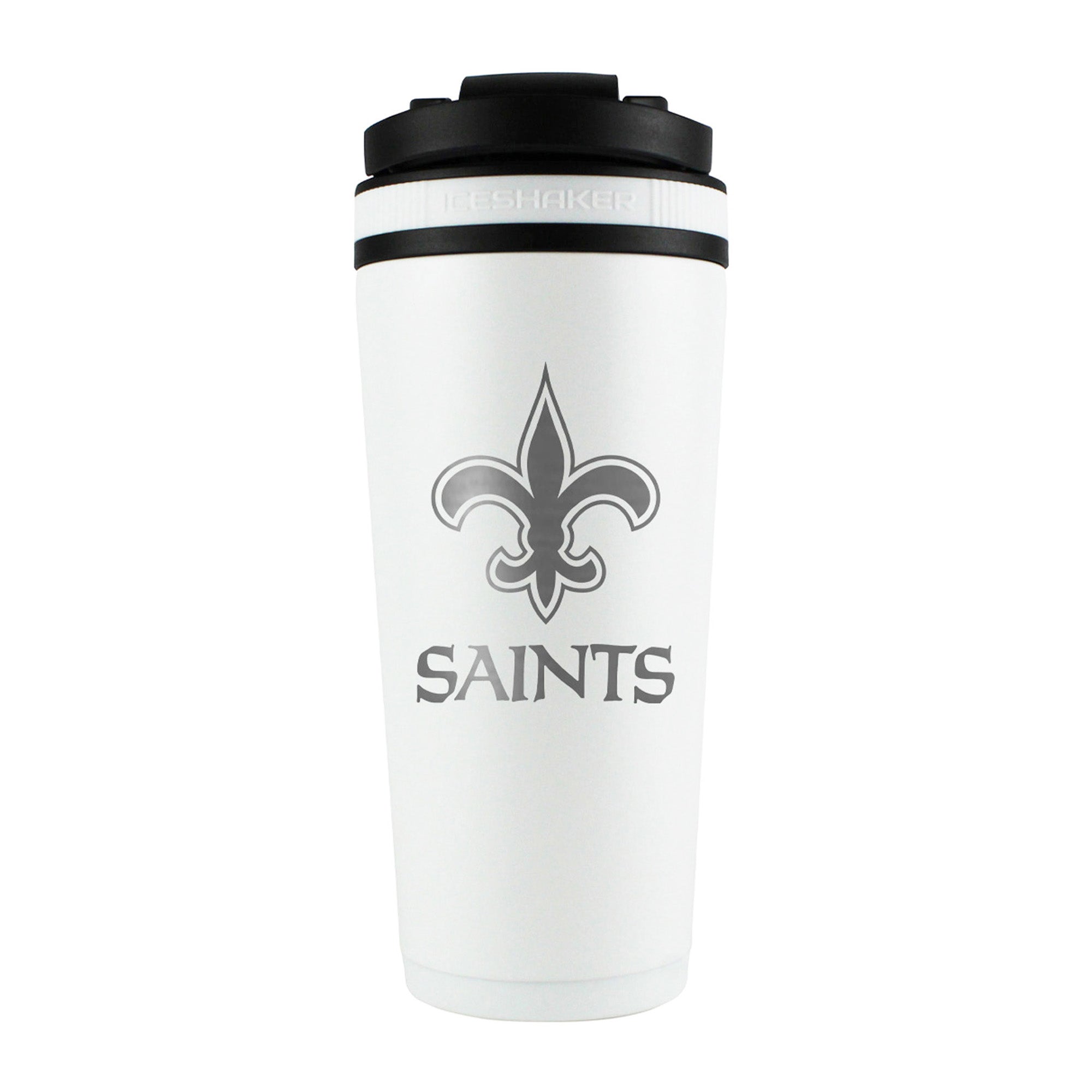 Officially Licensed New Orleans Saints 26oz Ice Shaker - White