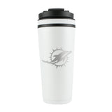 Officially Licensed Miami Dolphins 26oz Ice Shaker