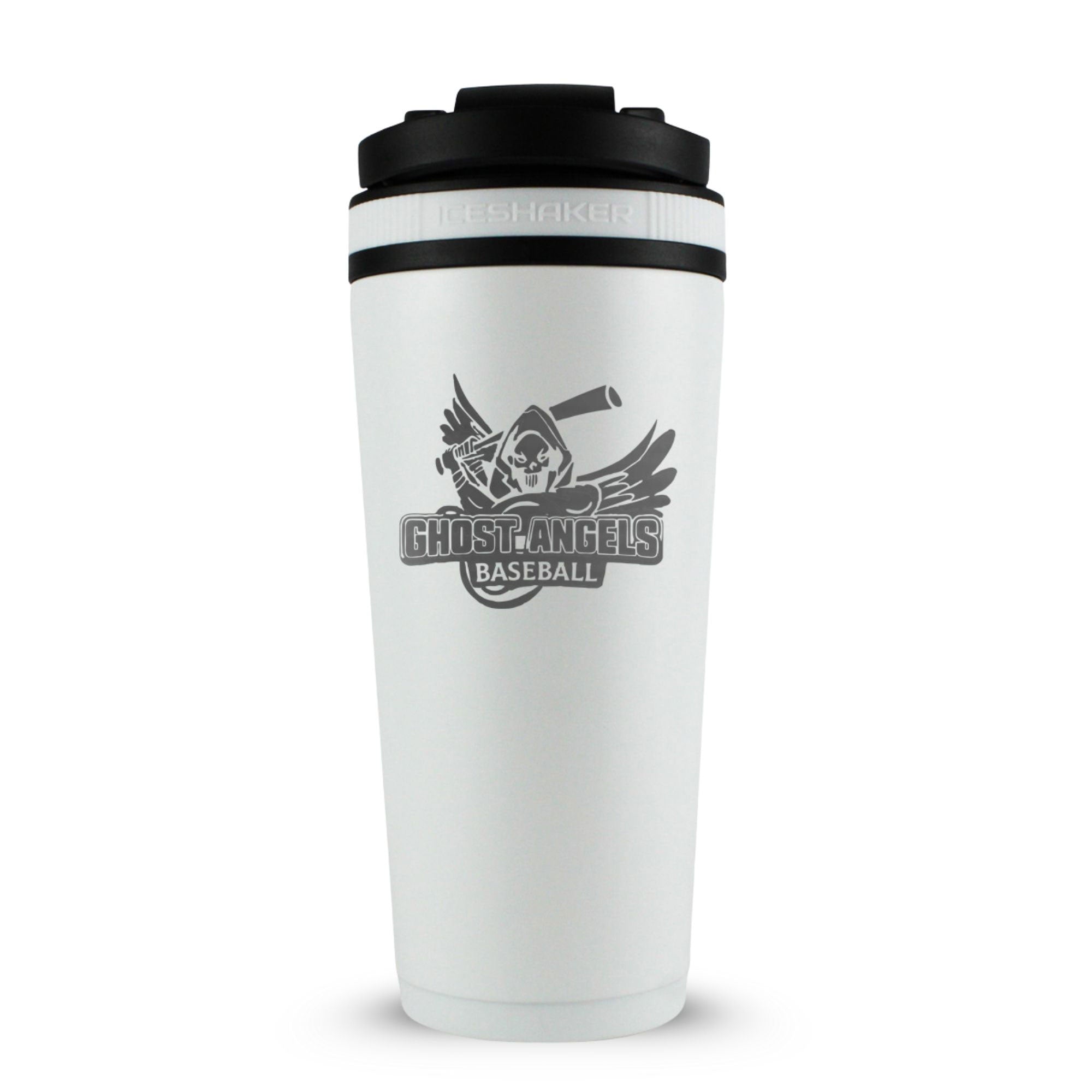 Custom Ghost Angels Baseball 26oz Ice Shaker