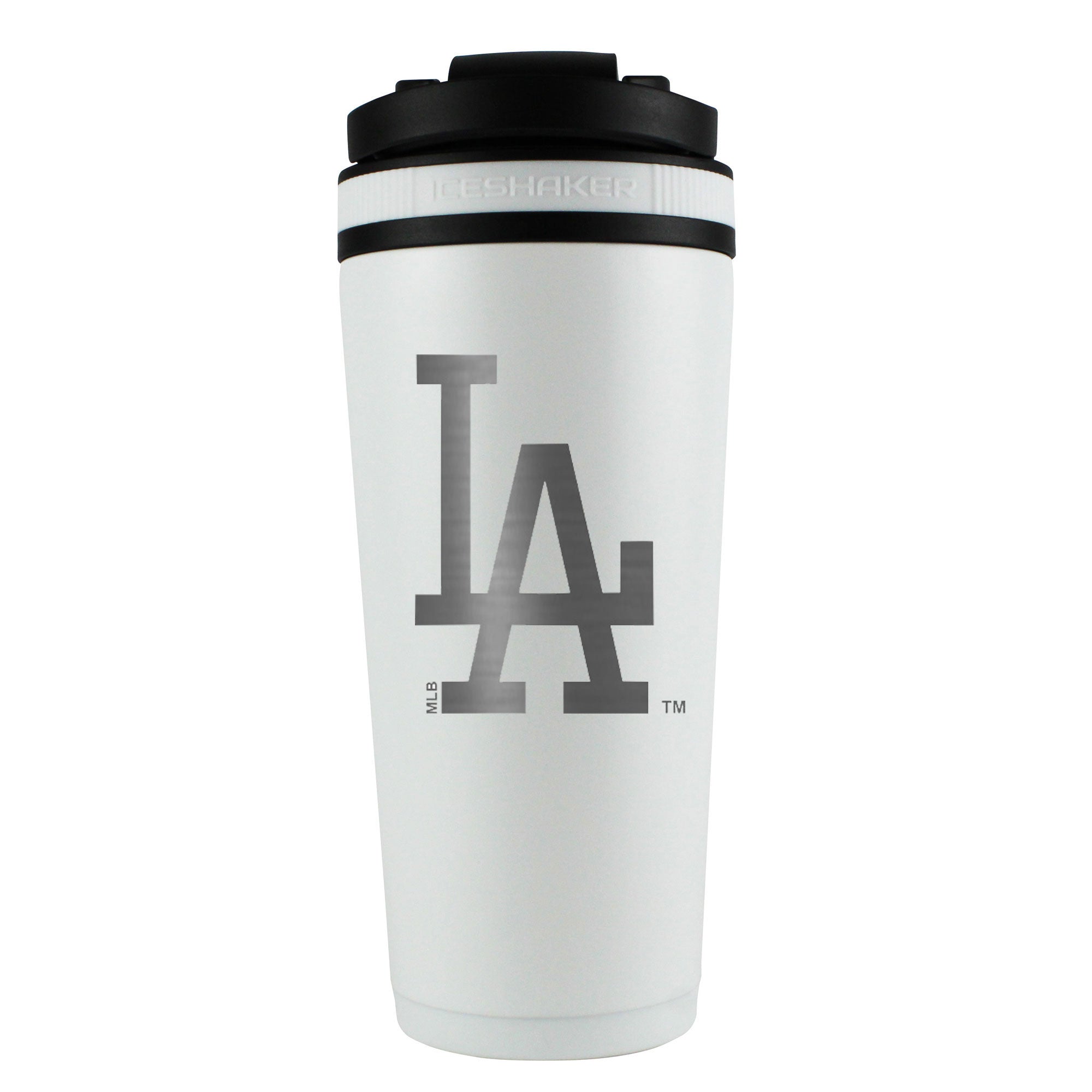 Officially Licensed Los Angeles Dodgers 26oz Ice Shaker (Alternate Logo) - White