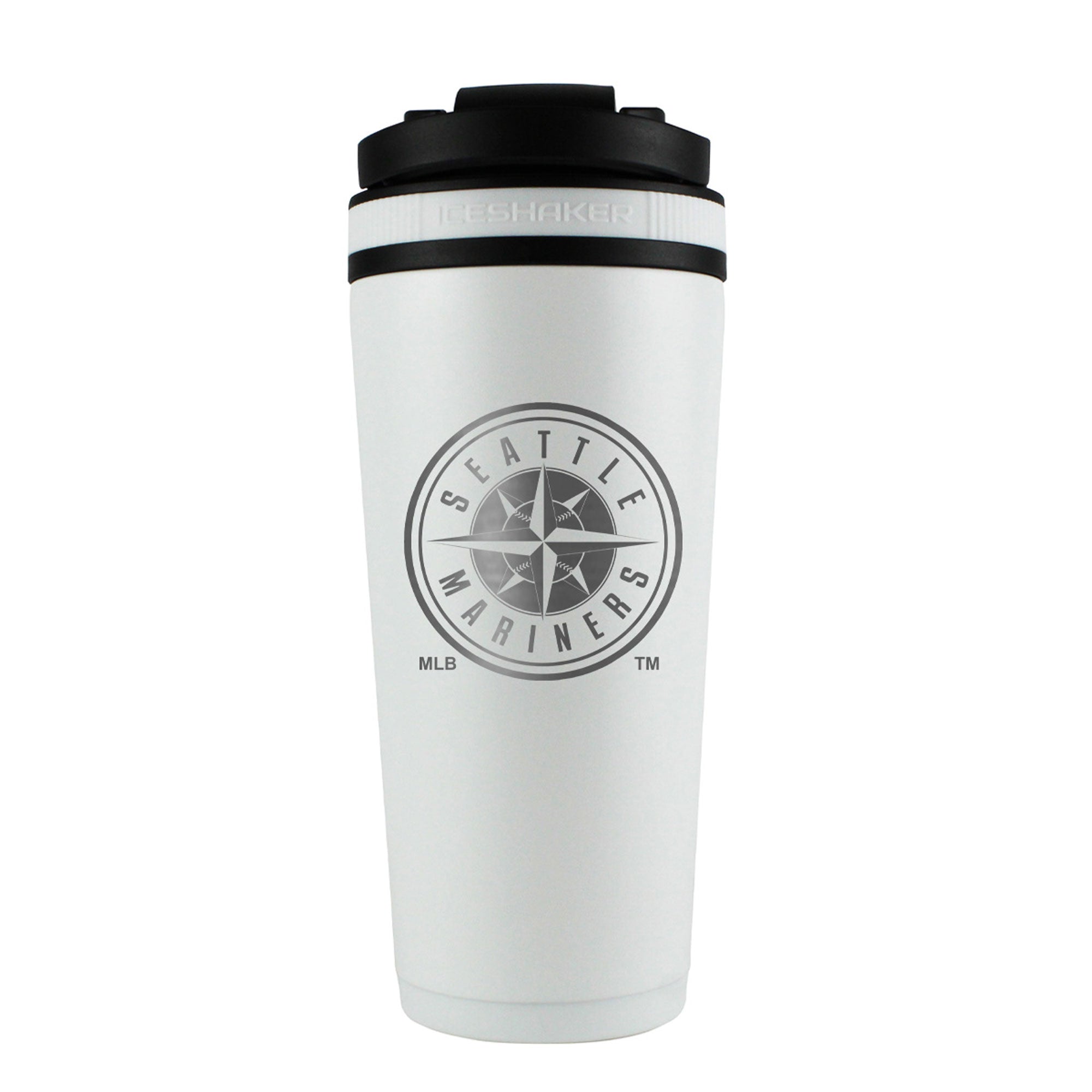 Officially Licensed Seattle Mariners 26oz Ice Shaker - White