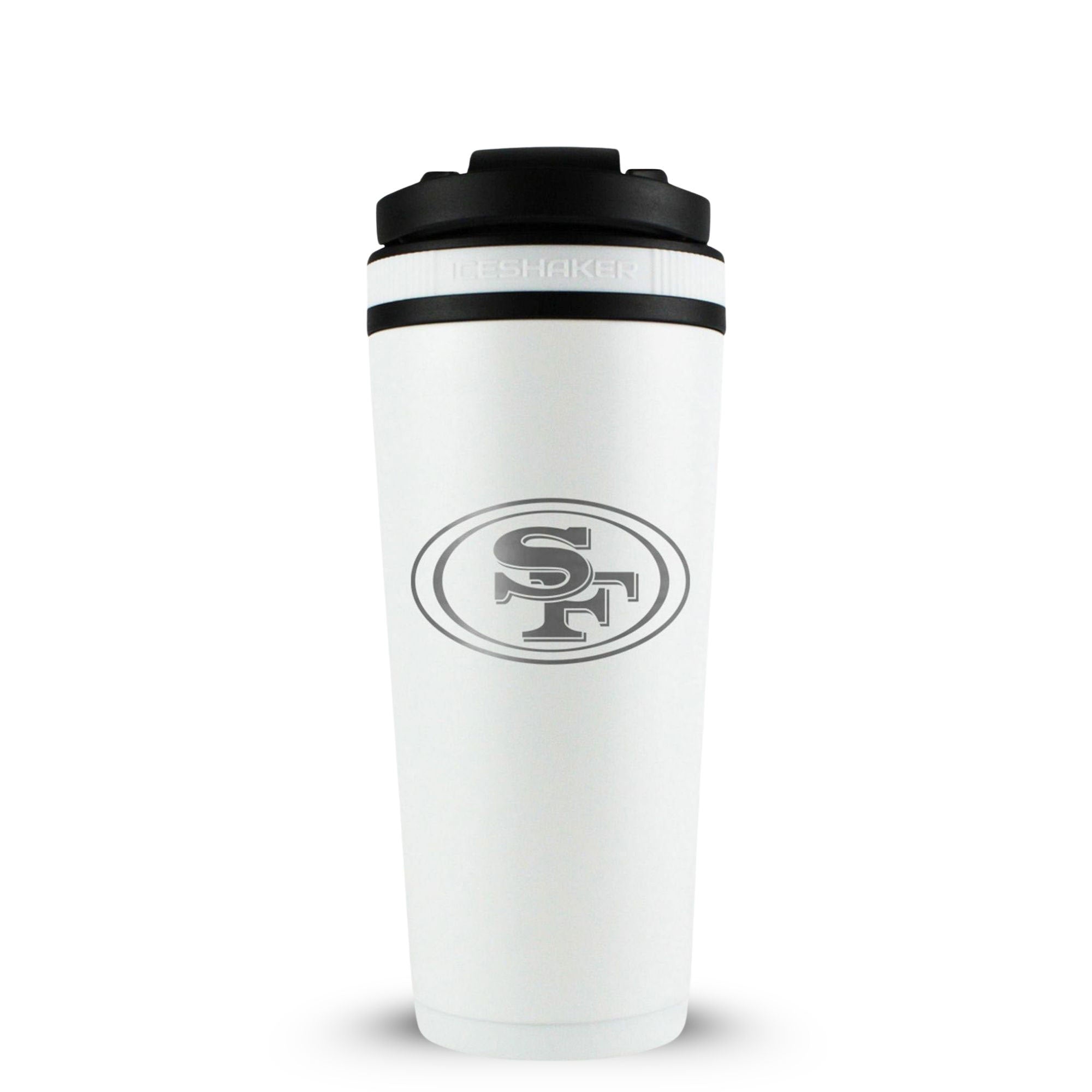 Officially Licensed San Francisco 49ers 26oz Ice Shaker - White