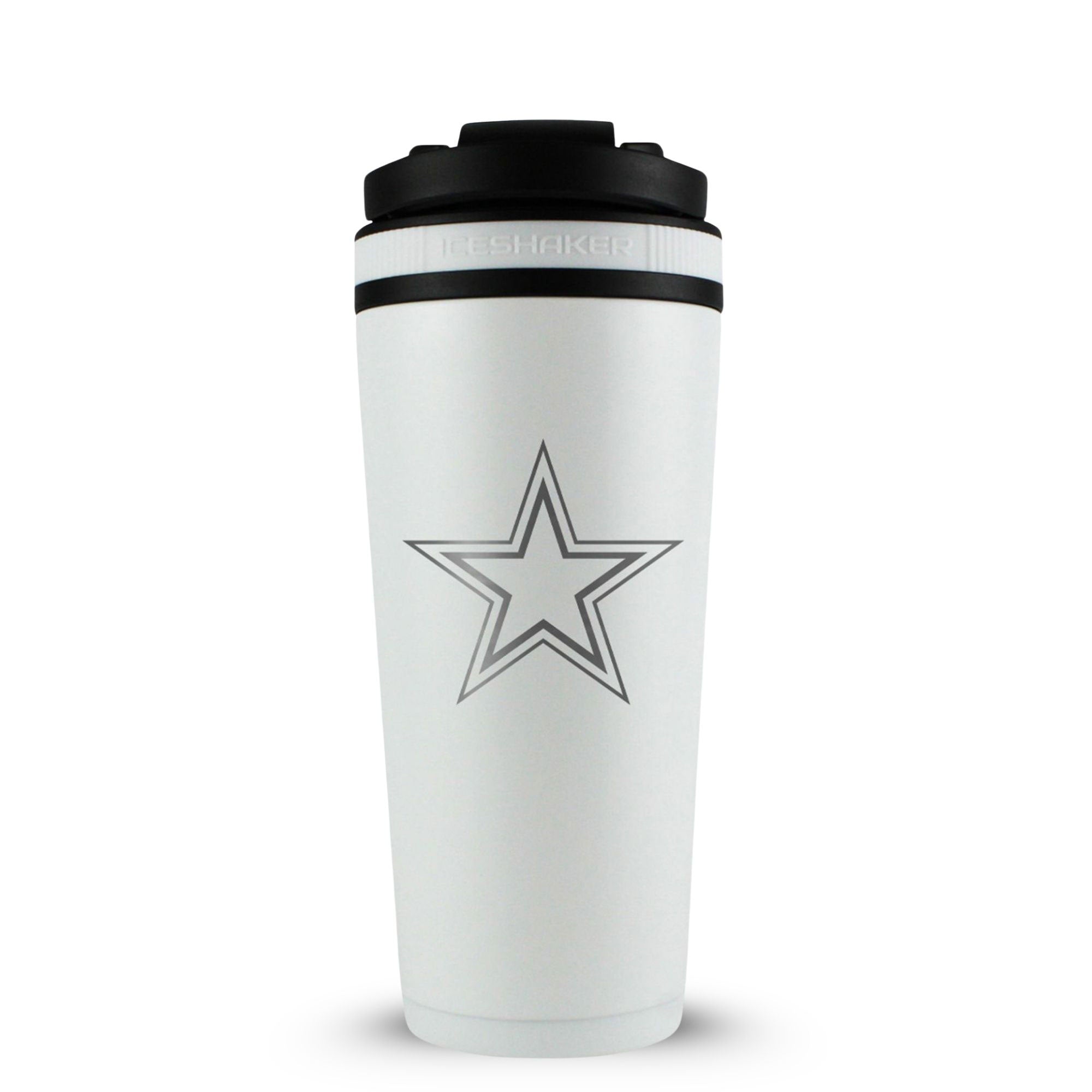 Officially Licensed Dallas Cowboys 26oz Ice Shaker - White