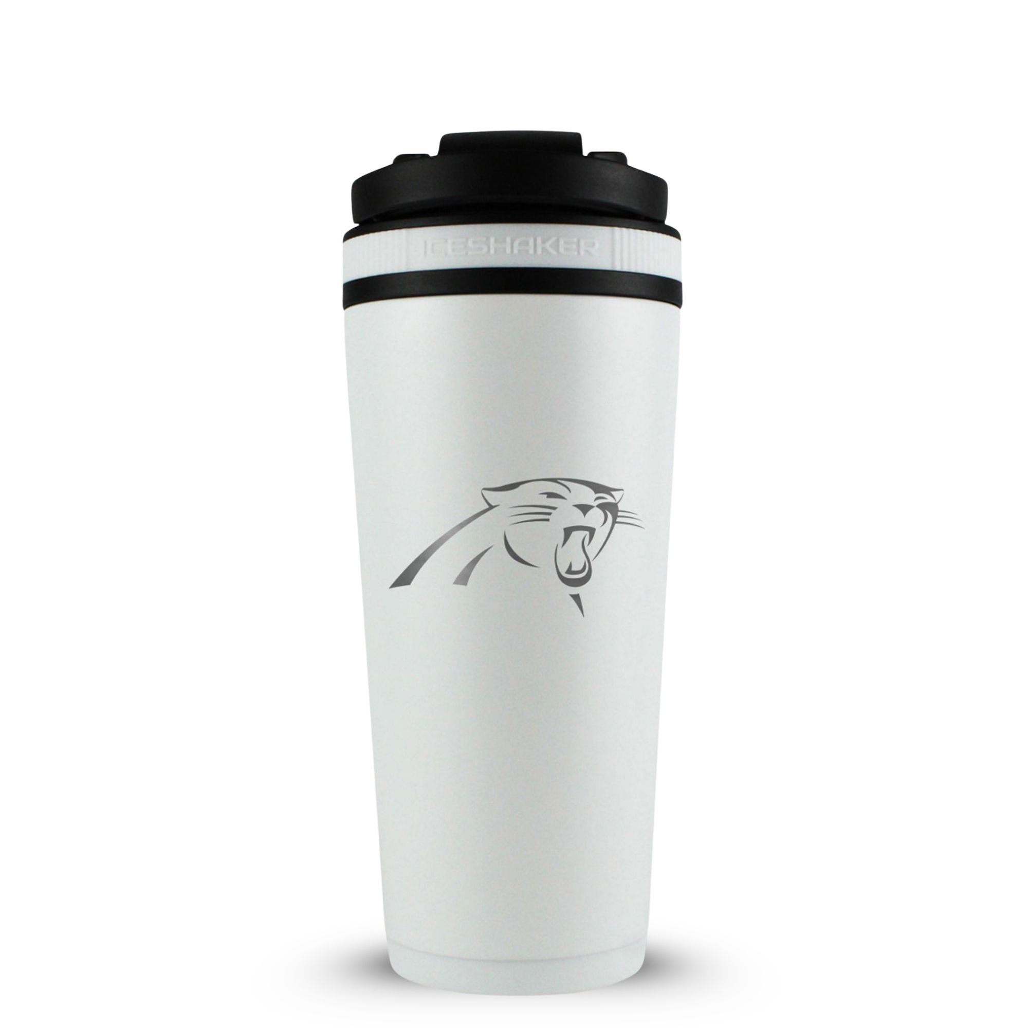 Officially Licensed Carolina Panthers 26oz Ice Shaker - White