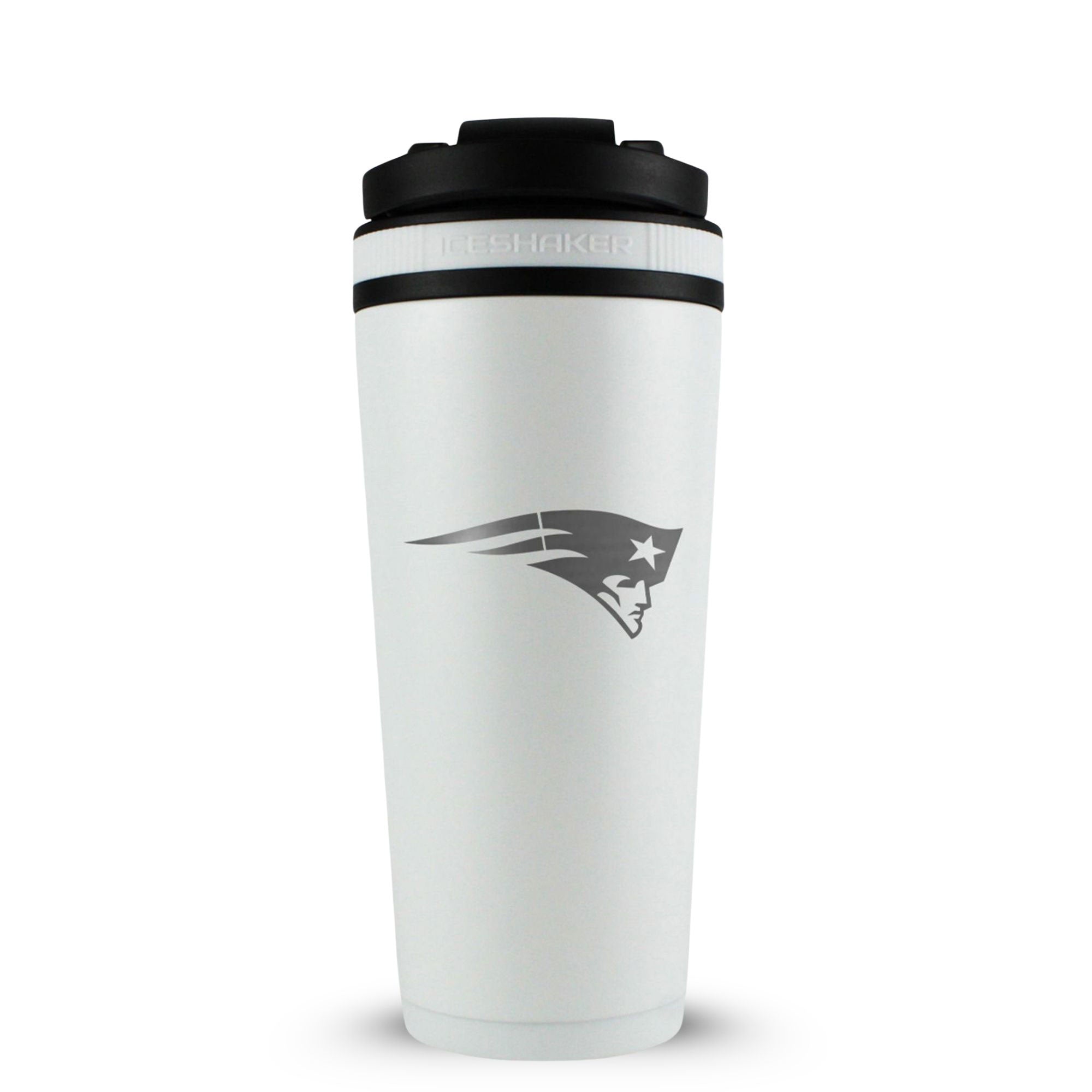 Officially Licensed New England Patriots 26oz Ice Shaker - White
