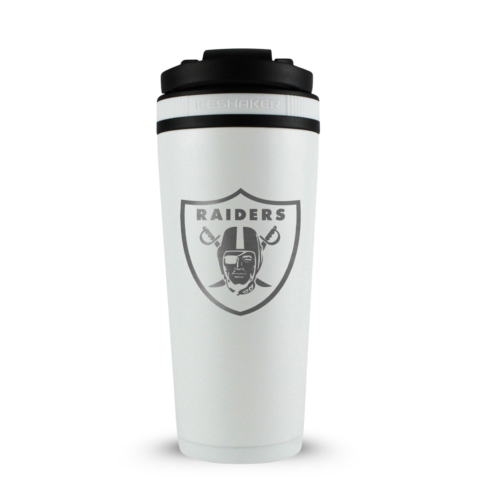 Officially Licensed Las Vegas Raiders 26oz Ice Shaker - White