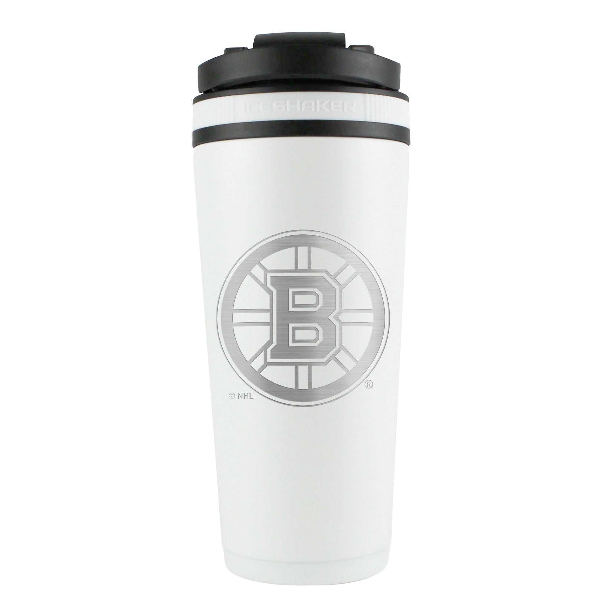 Officially Licensed Boston Bruins 26oz Ice Shaker - White