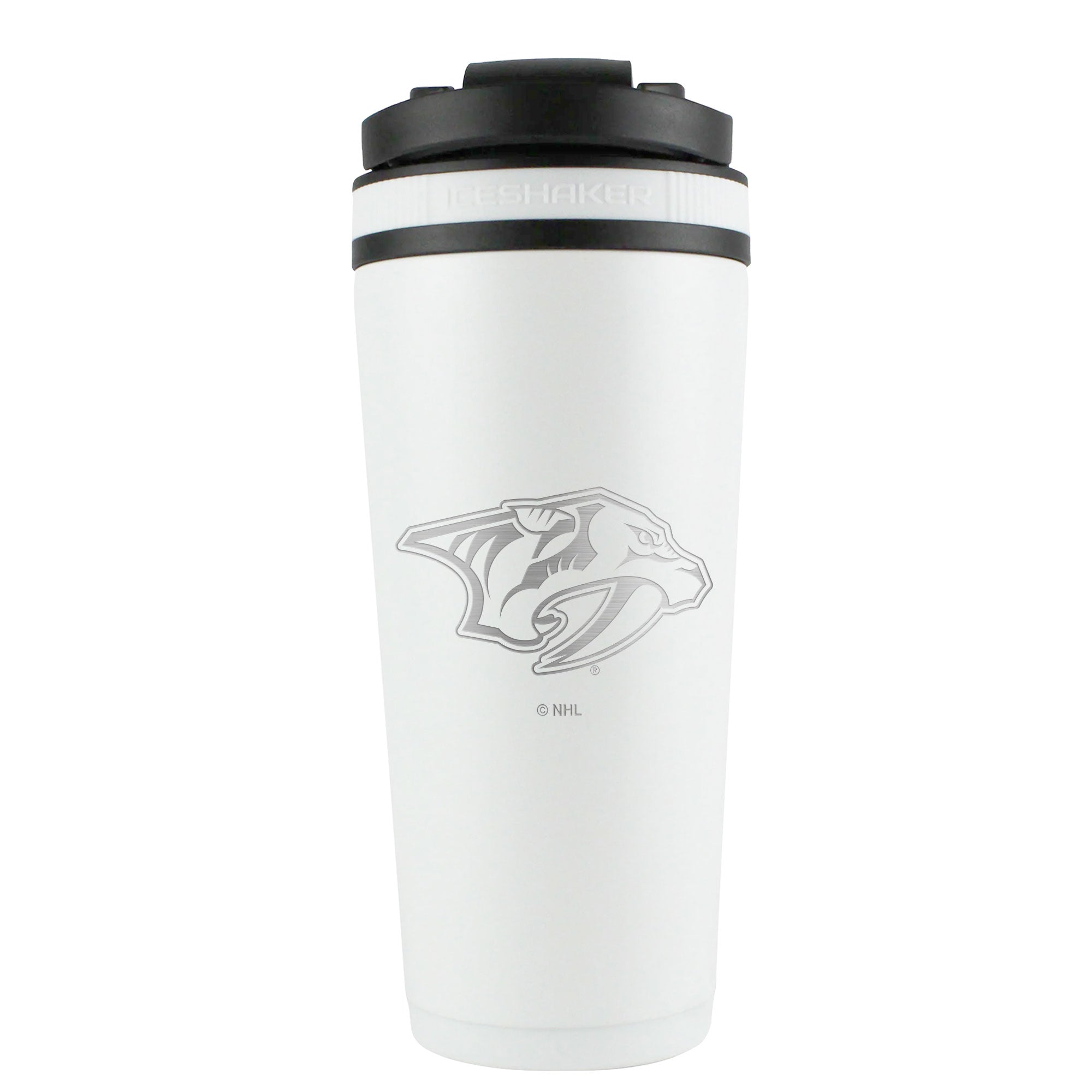 Officially Licensed Nashville Predators 26oz Ice Shaker - White