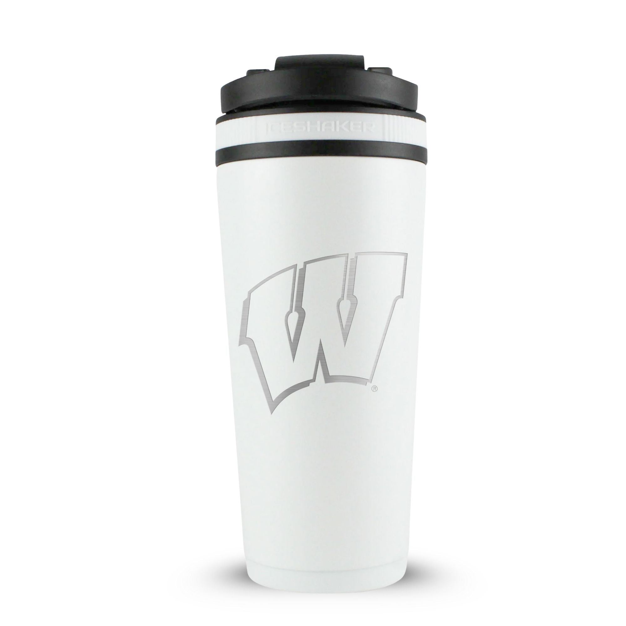 Officially Licensed University of Wisconsin 26oz Ice Shaker - White