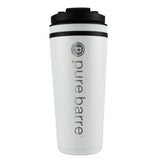 Pure Barre White 26oz Ice Shaker