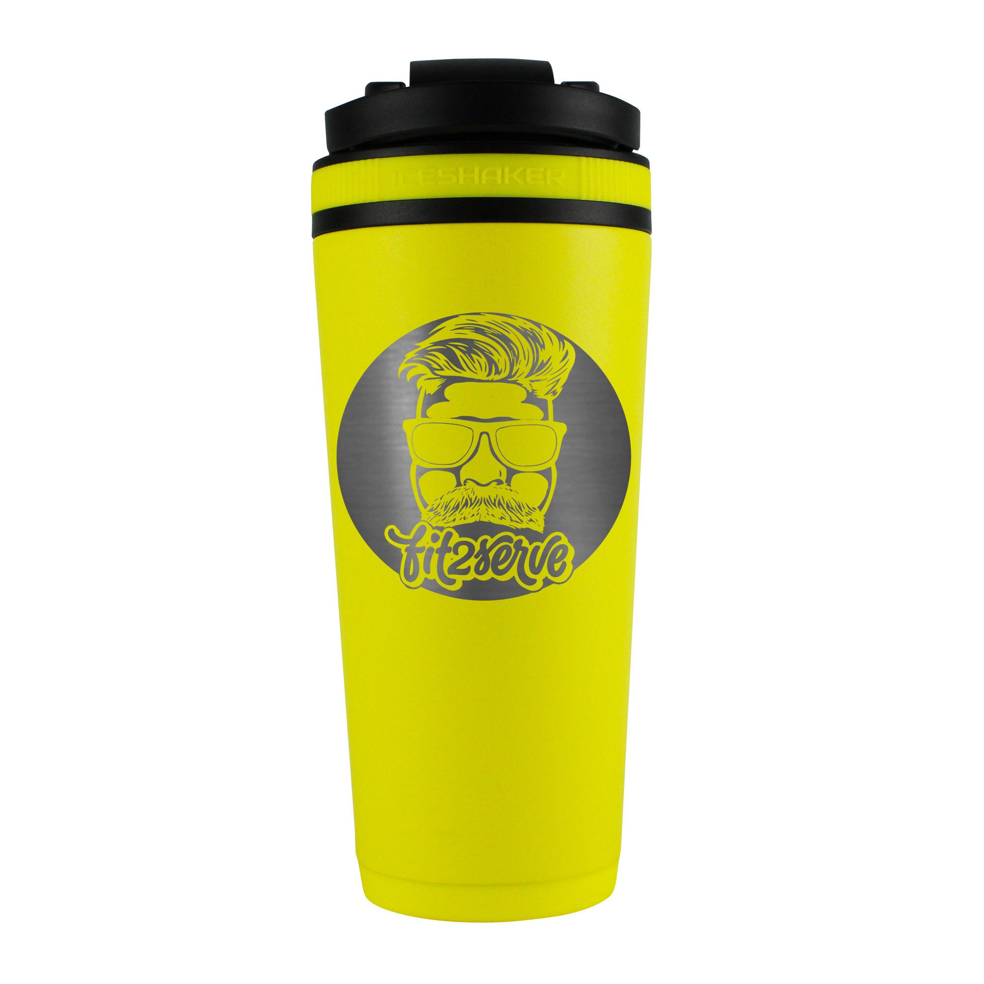 FIT2SERVE Yellow 26oz Shaker