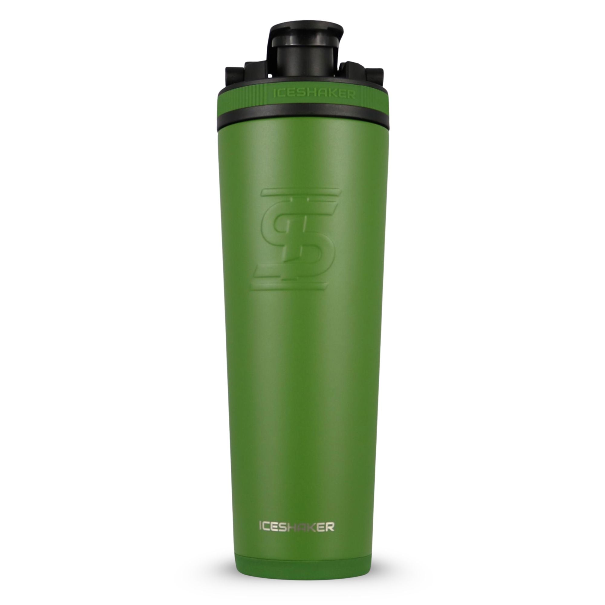 32oz Stainless Steel Shaker Bottles, Green | Ice Shaker