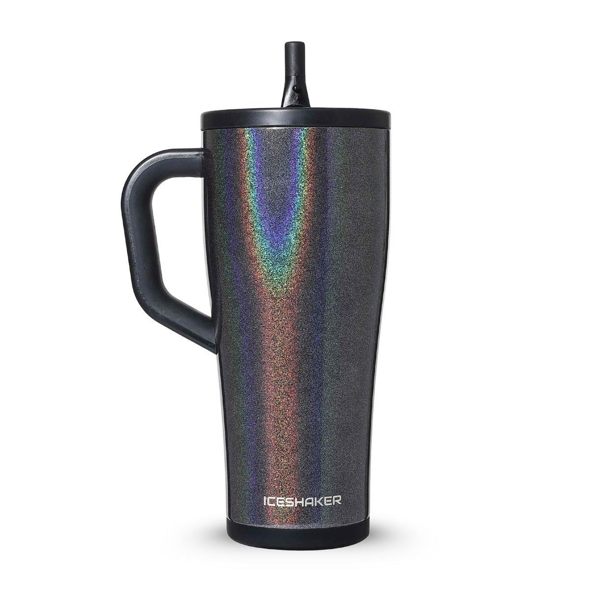 32oz Glitter Black Legend Tumbler, front view