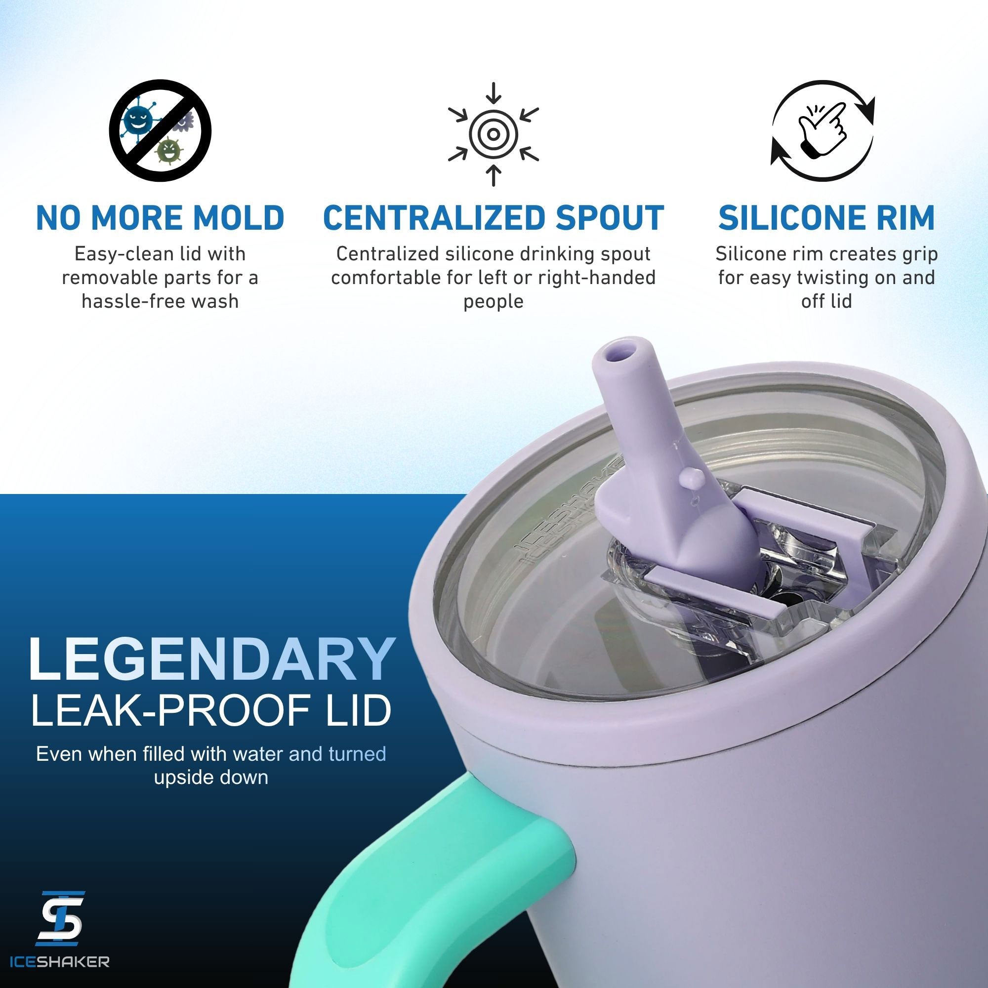 32oz Legend Series Shaker Bottle - Matte Mermaid