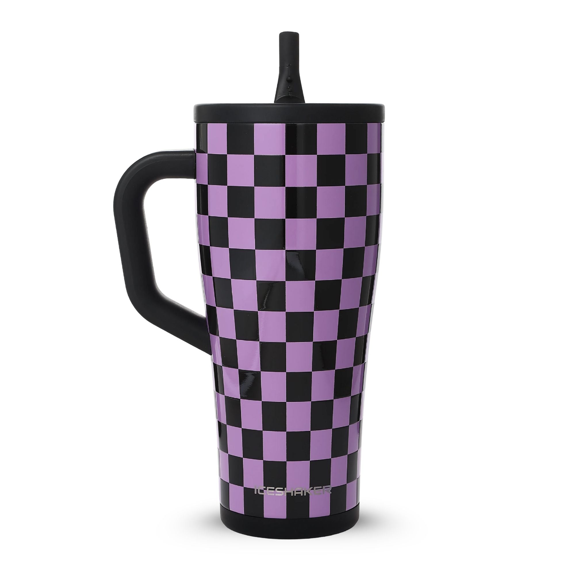32oz Legend Series Shaker Bottle - Purple Black Checkers