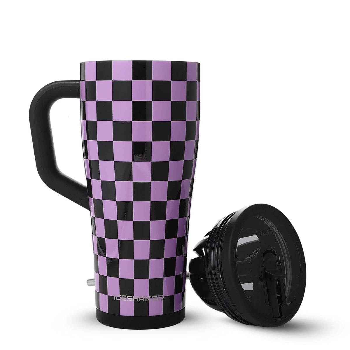 32oz Legend Series Shaker Bottle - Purple Black Checkers