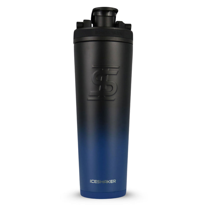Navy Black Ombre Personalized Shaker Bottle, 32oz | Ice Shaker