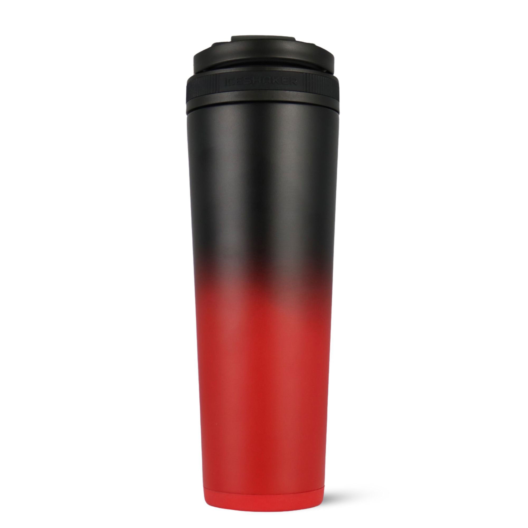 32oz Ice Shaker - Red Black Ombre