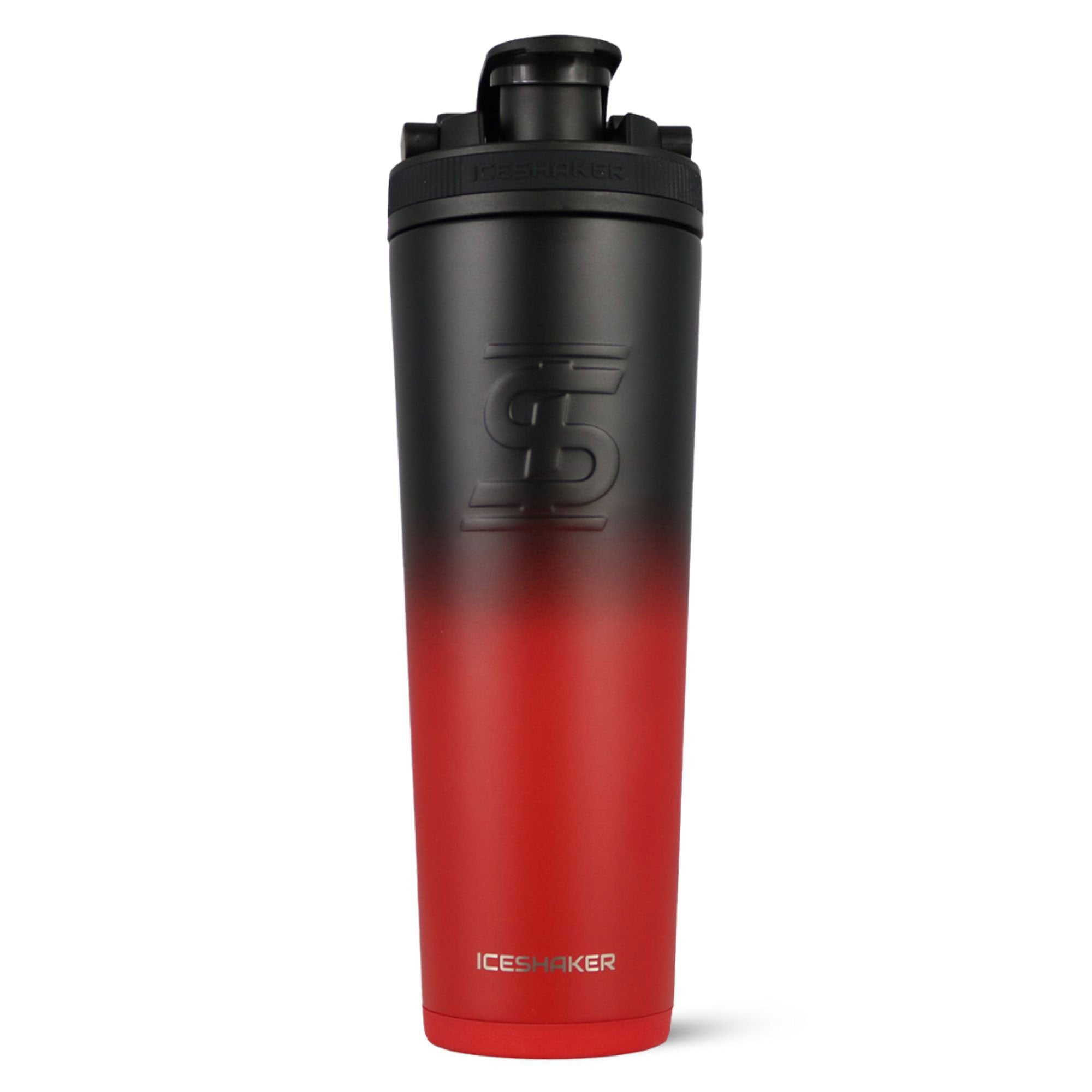32oz Ice Shaker - Red Black Ombre