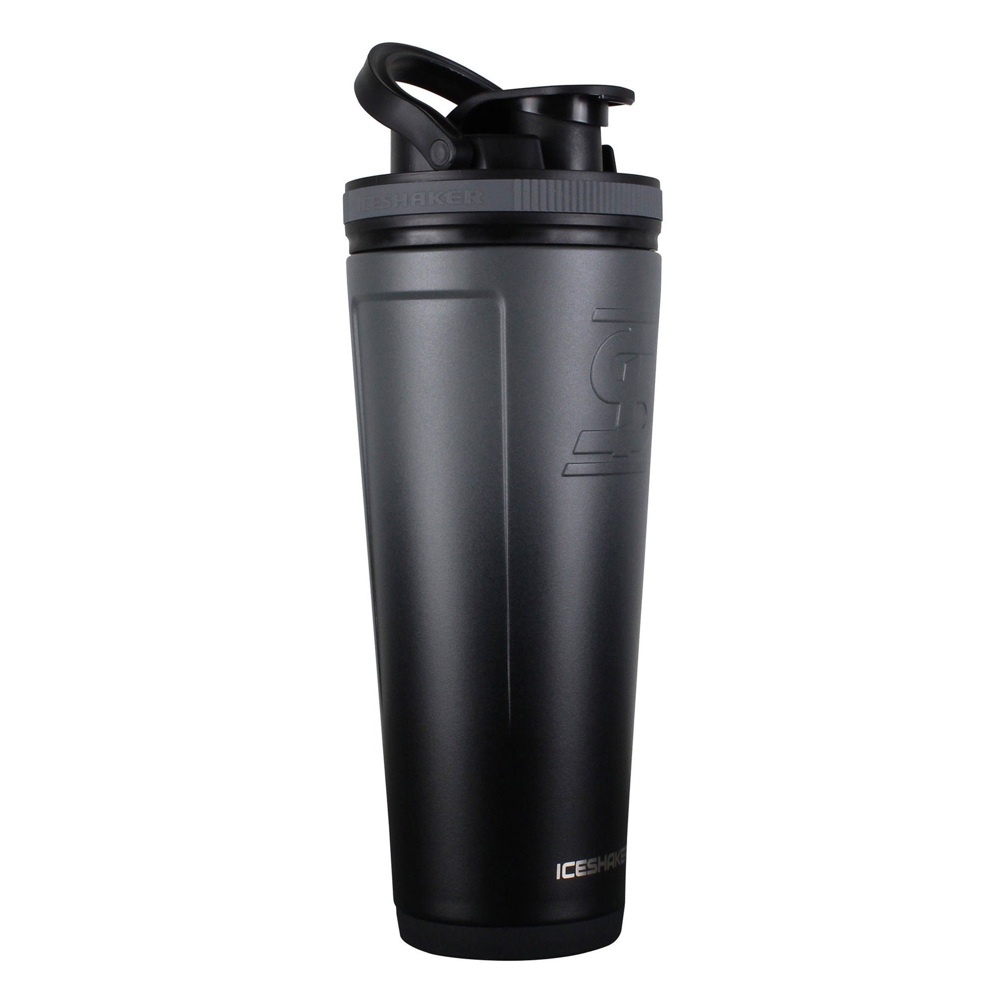 Athletic Works Frost/Black Protein Drink Shaker Bottle with Mixing Ball 24  Fl Oz