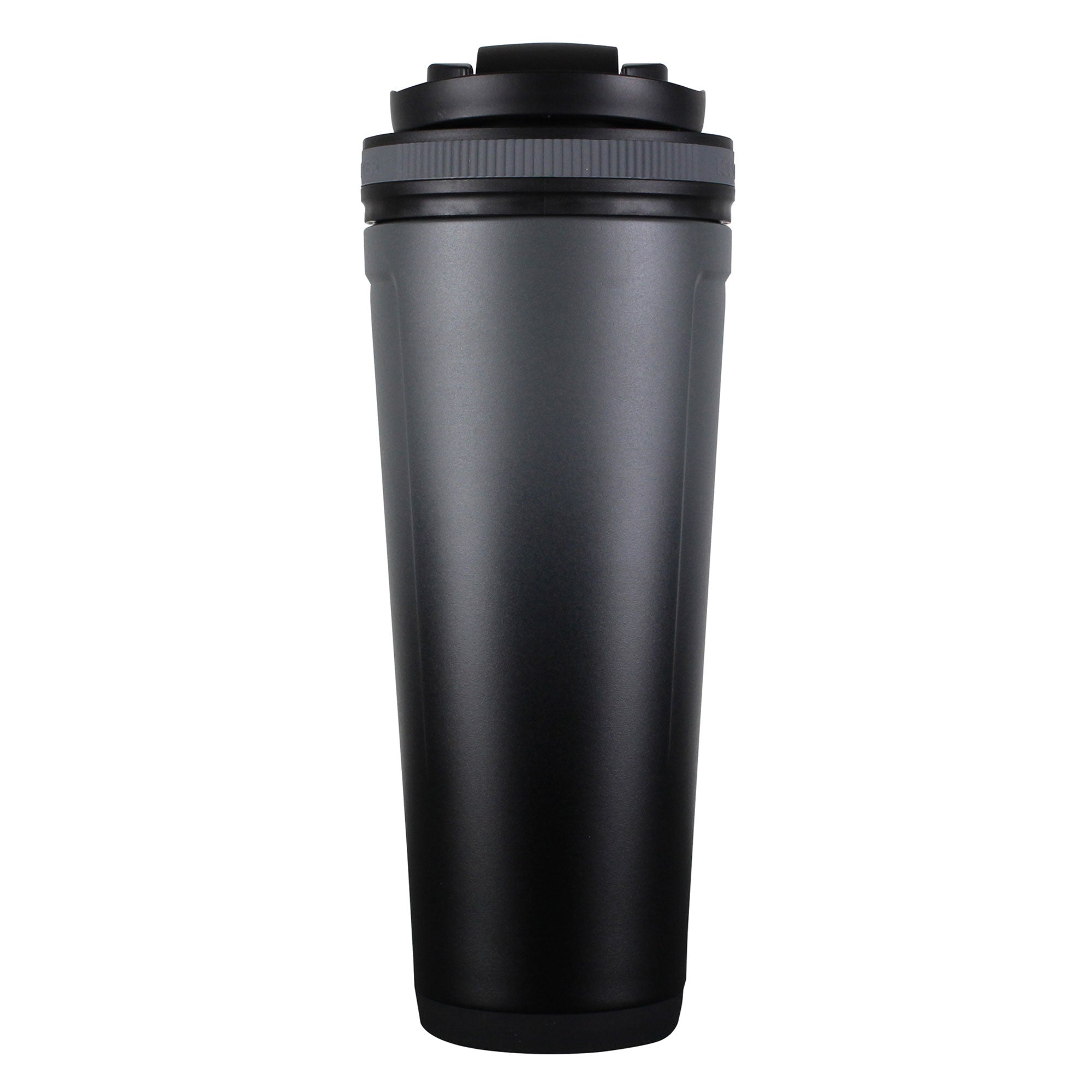 Black Insulated 36oz Protein Shaker Bottle