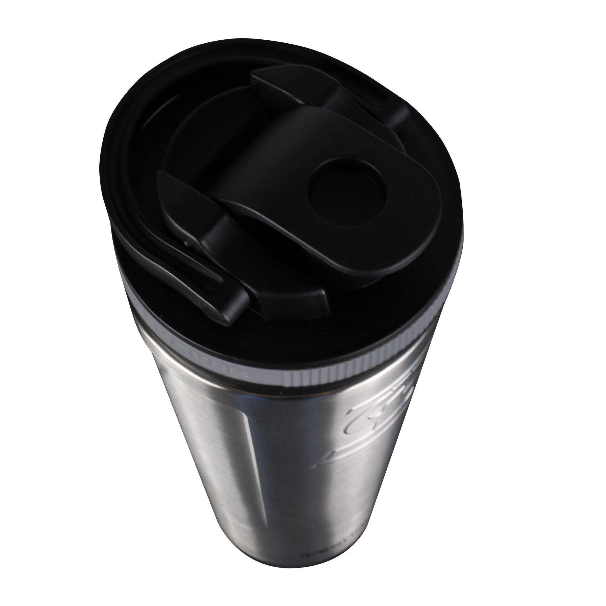 Black Insulated 36oz Protein Shaker Bottle