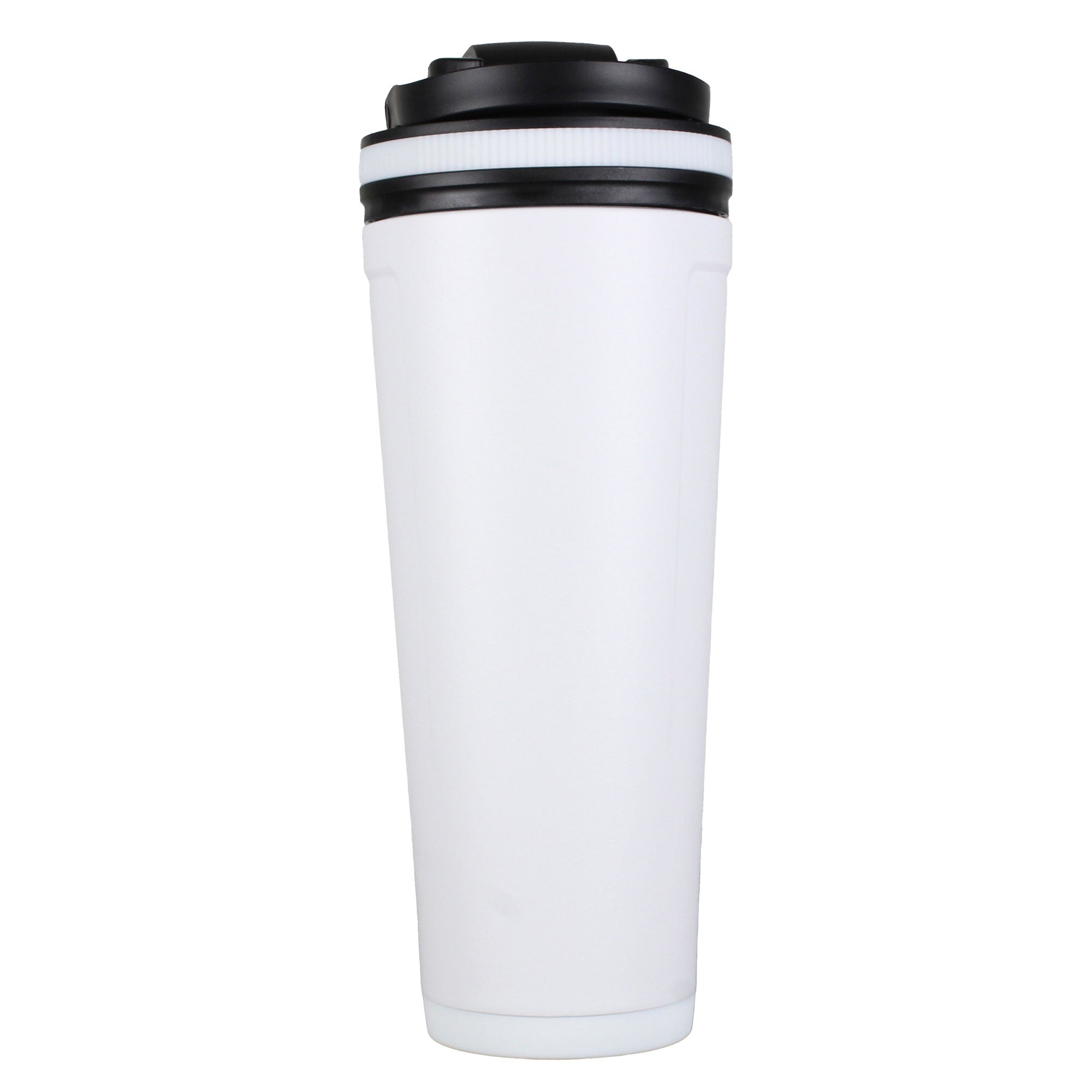 White Insulated 36oz Protein Shaker Bottle