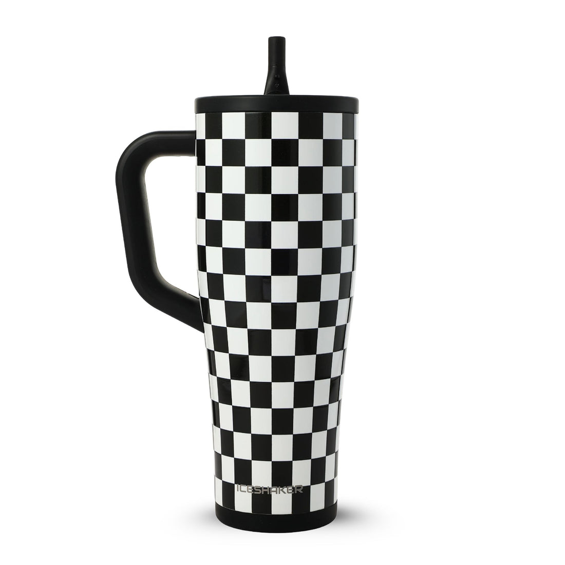 40oz Legend Series Shaker Bottle - Black & White Checkers