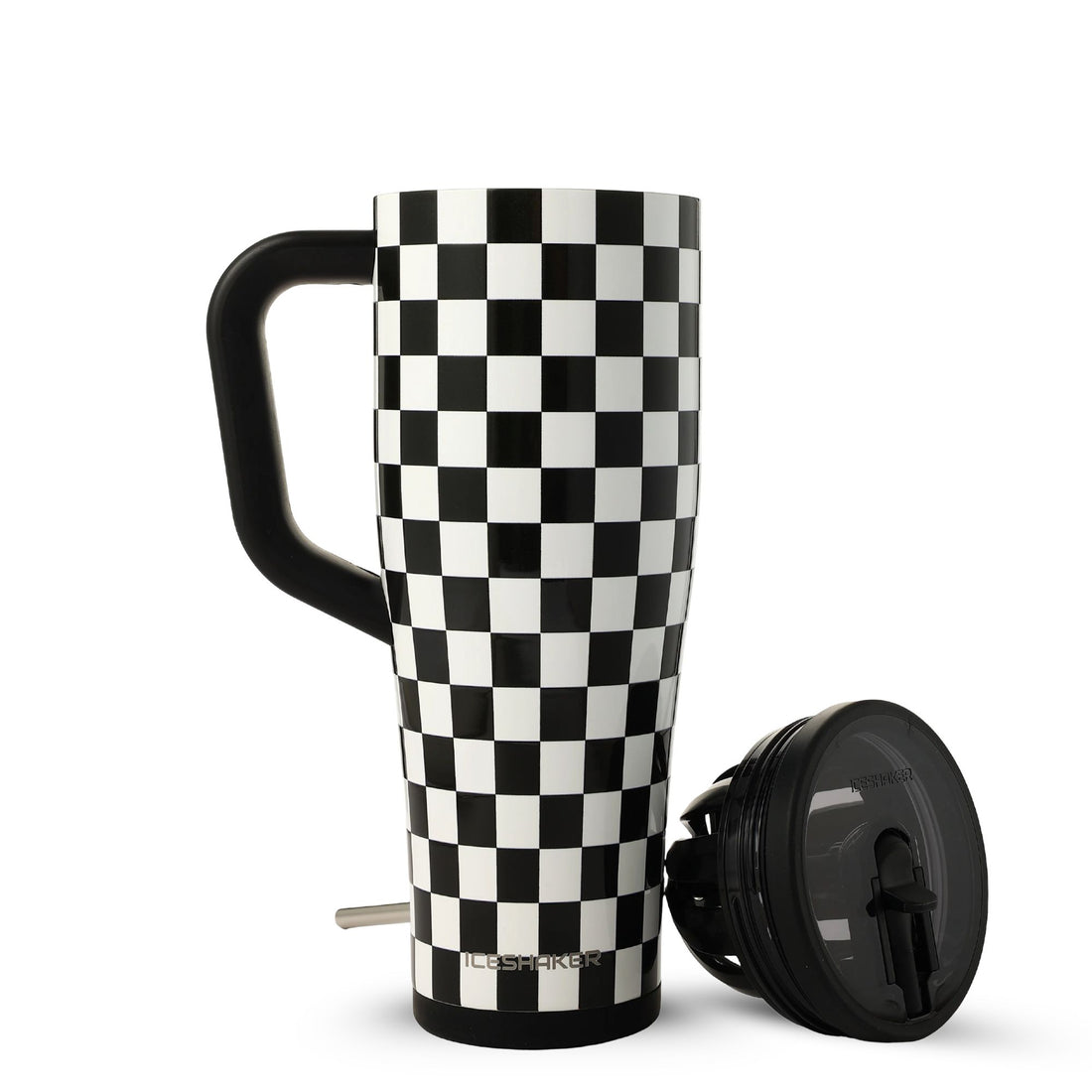 40oz Legend Series Shaker Bottle - Black & White Checkers