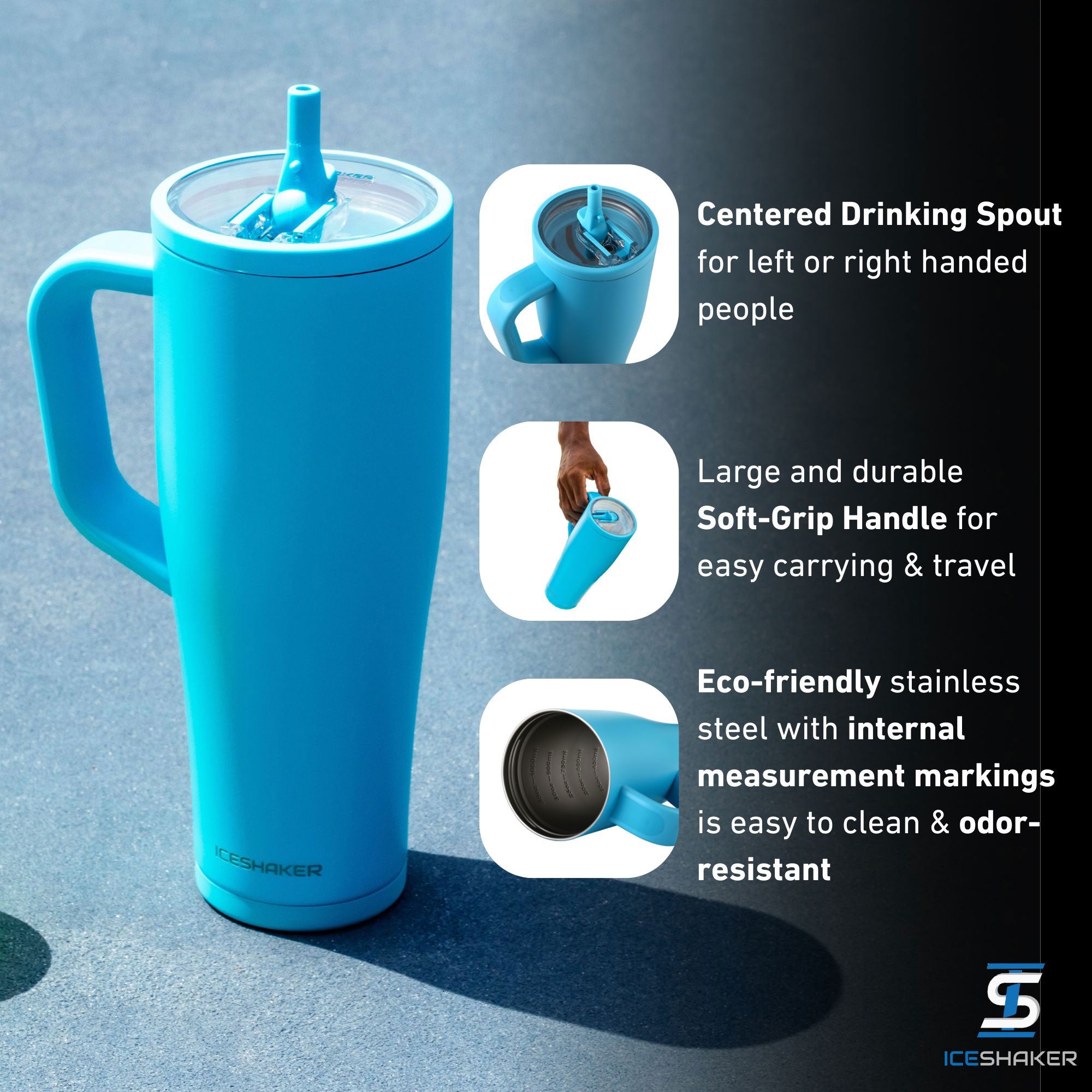 40oz Legend Series Stainless Steel Shaker Bottles