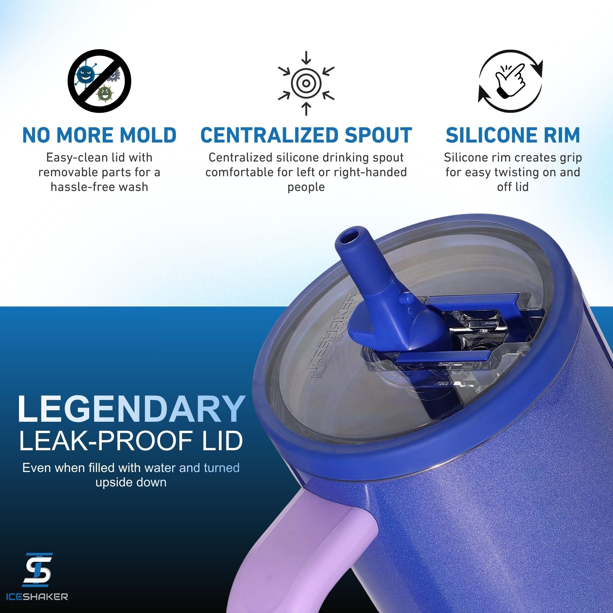 40oz Legend Series Shaker Bottle - Lilac Dreaming