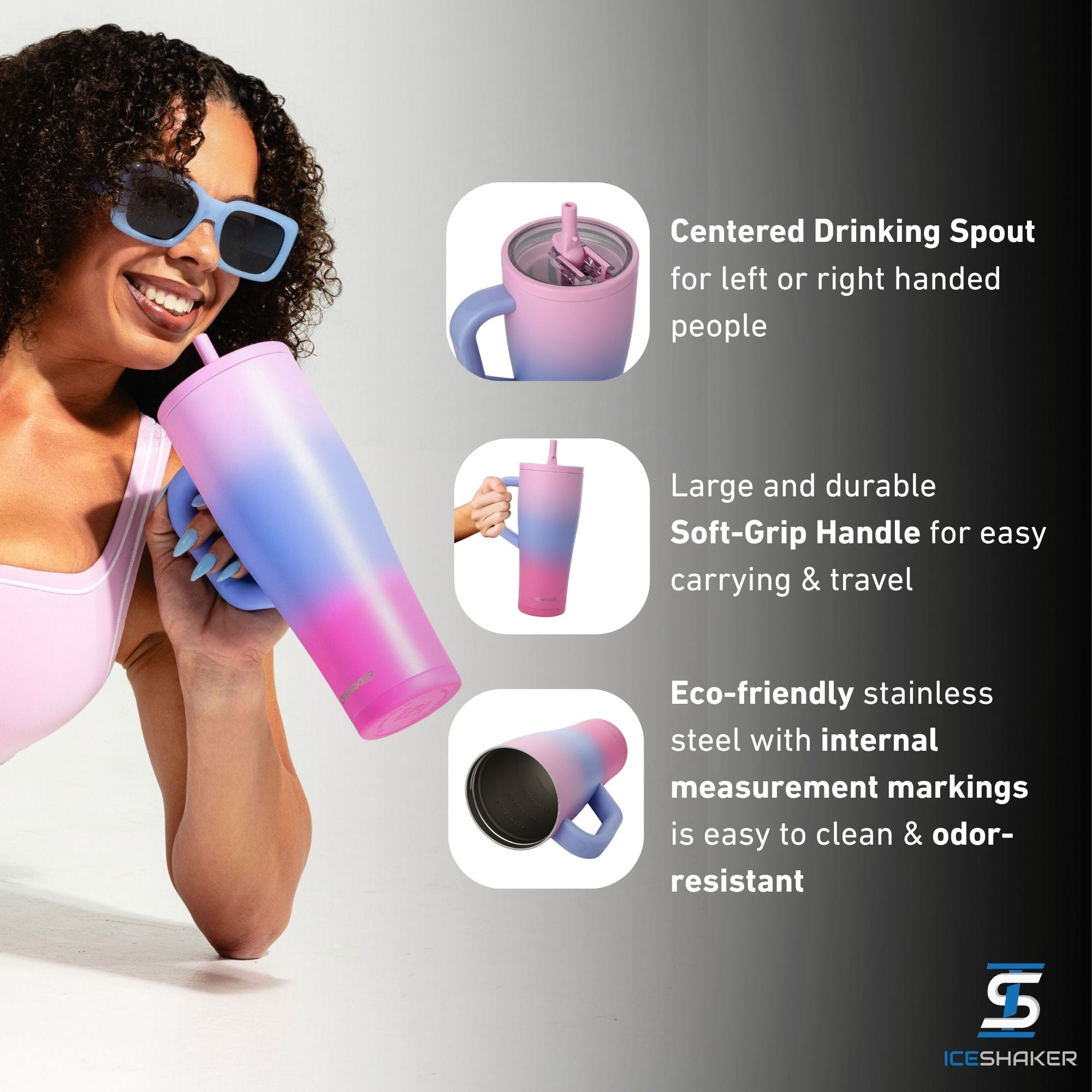 Ice Shaker Periwinkle Haze Legend Series Shaker Tumblers