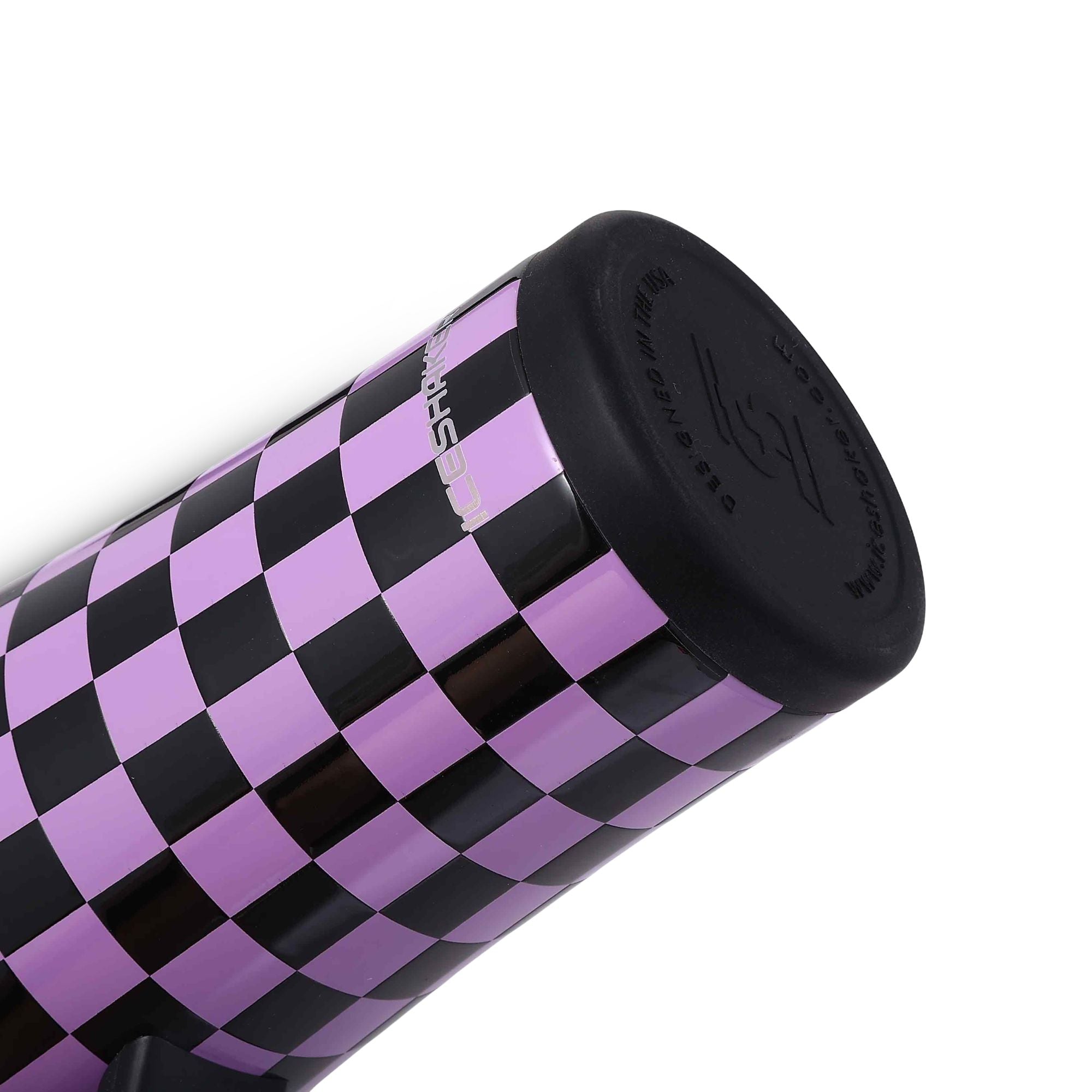 40oz Legend Series Shaker Bottle - Purple Black Checkers