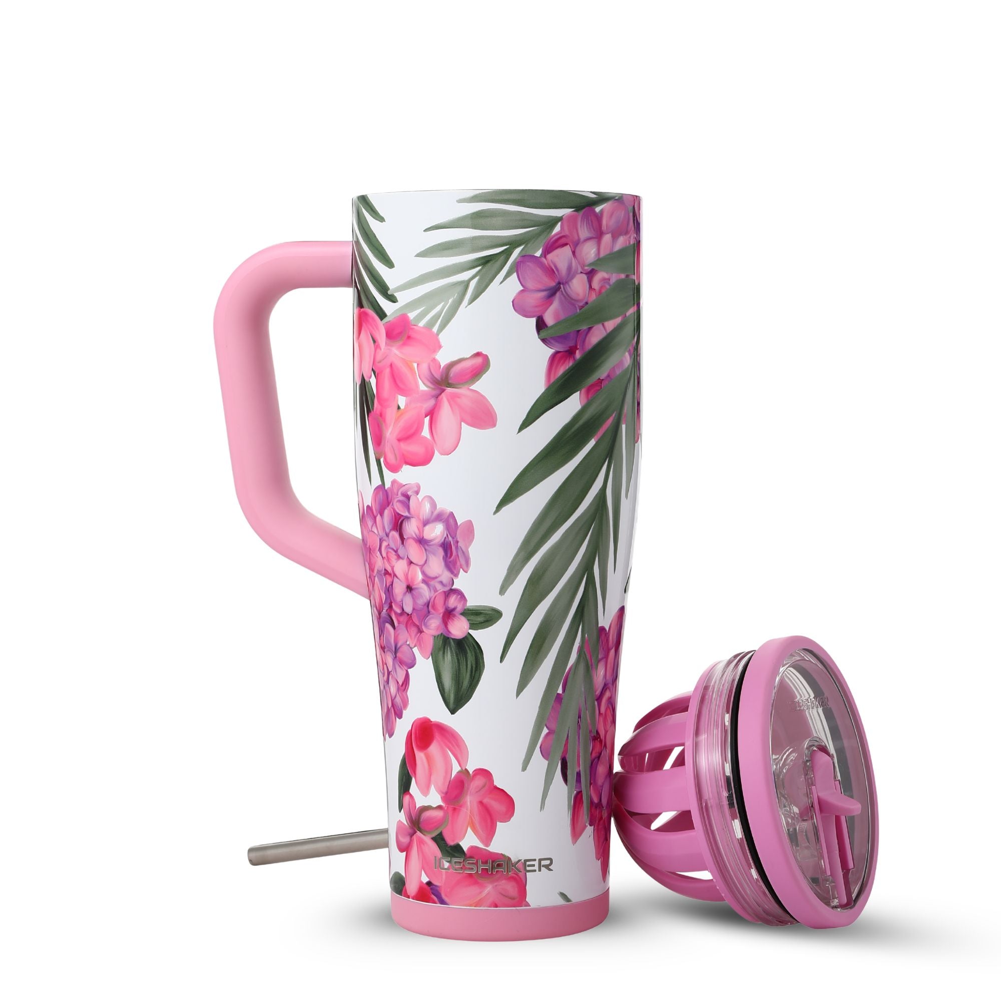 ローズring❤フレイアイディー、スナイデル、ダズリン、ミスティック、ジーナシス Ice Shaker Pink Hydrangea Legend Series Shaker Tumbler