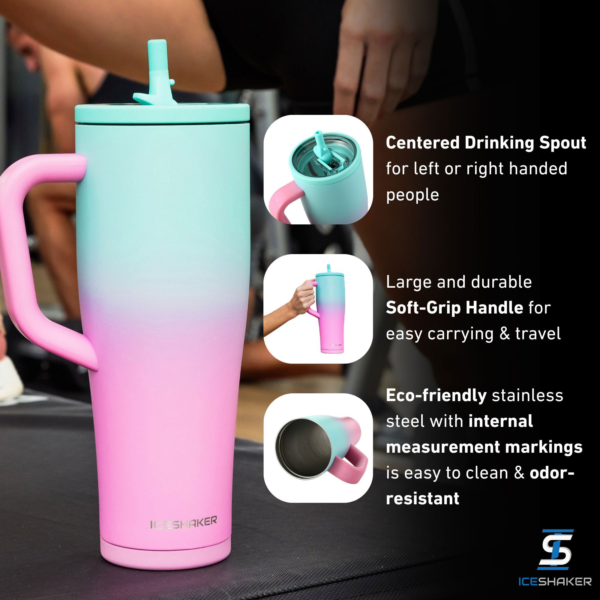 40oz Legend Series Stainless Steel Shaker Bottles