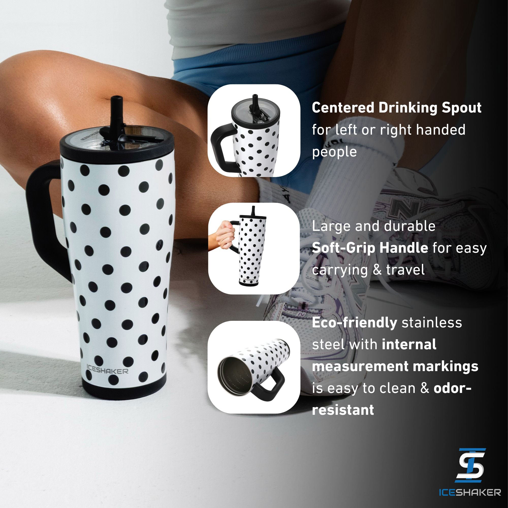 Ice Shaker Polka Dots Legend Series Shaker Tumblers | Ice Shaker