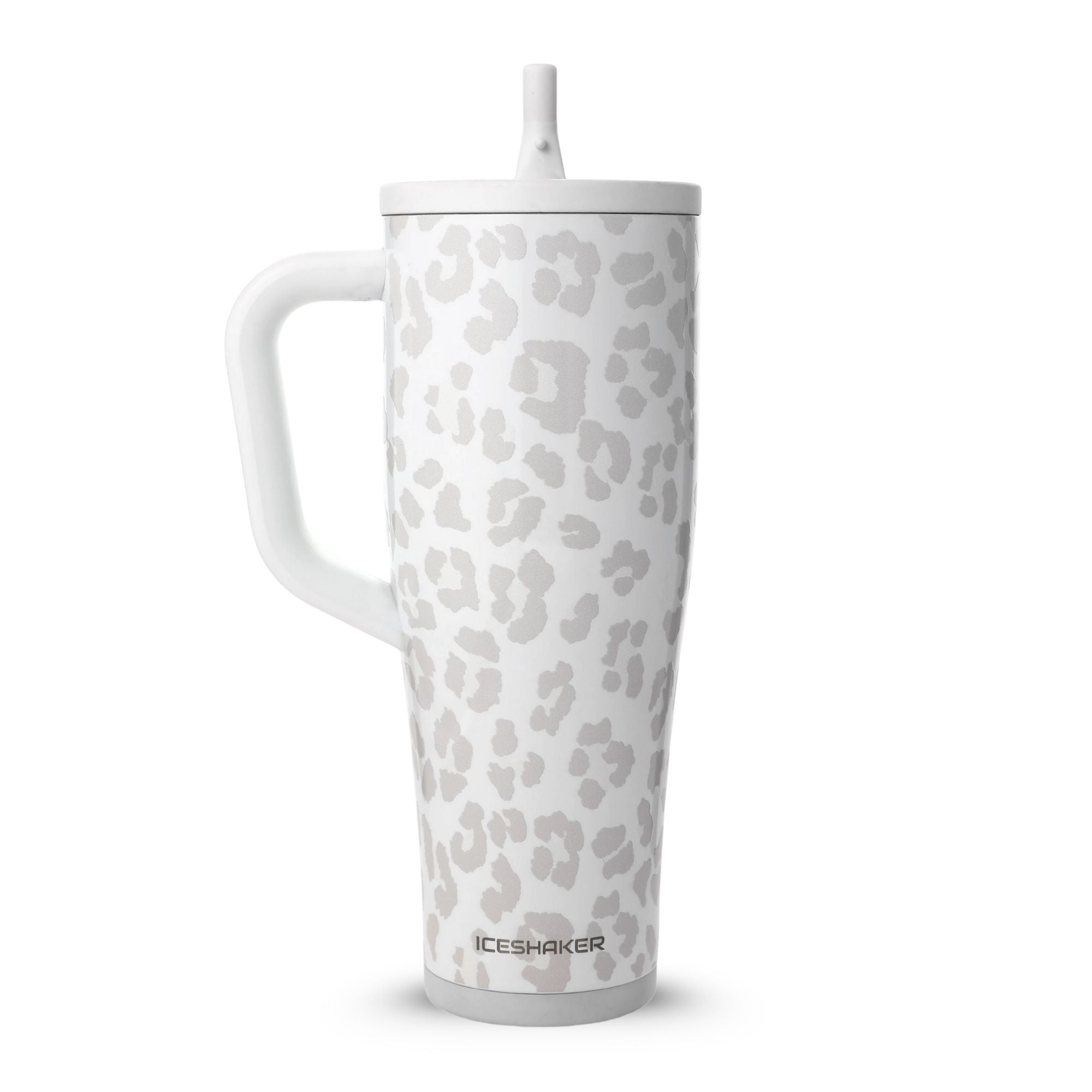 40oz Legend Series Shaker Bottle - White Leopard
