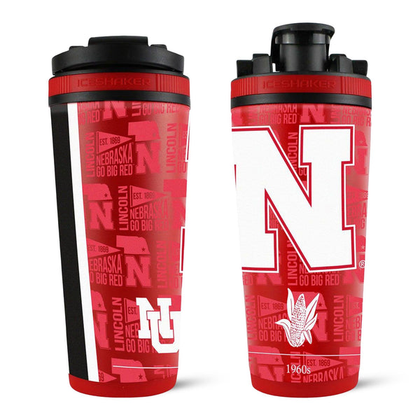 NCAA College Vault: Nebraska Cornhuskers 4D Insulated Bottle | Ice