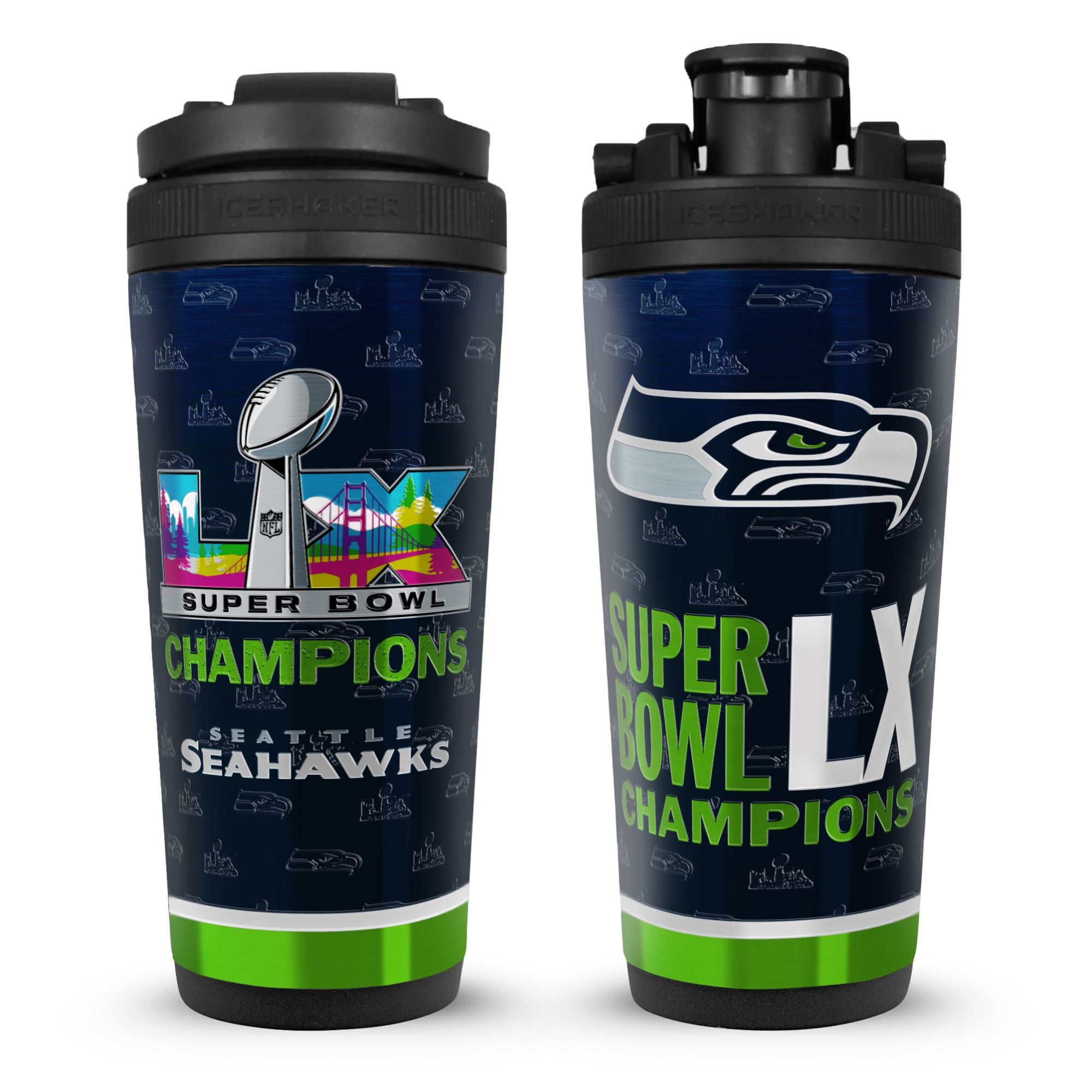 Seattle Seahawks Super Bowl LX Champions 4D Ice Shaker