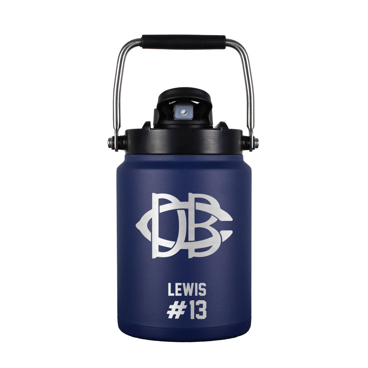 Custom DBC Baseball Half Gallon Jug - Navy