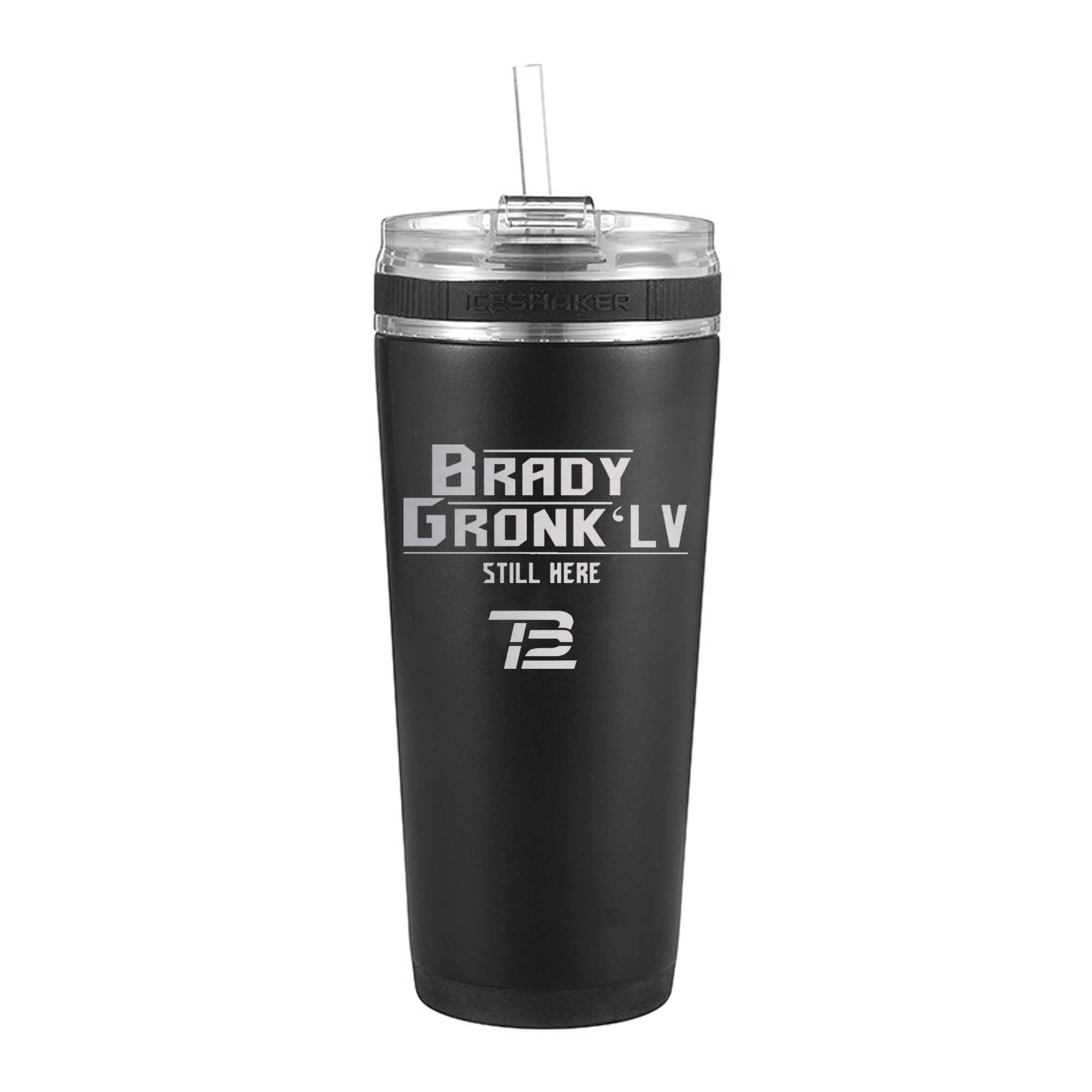 Gronk Brady Still Here 26oz Flex Bottle - Black