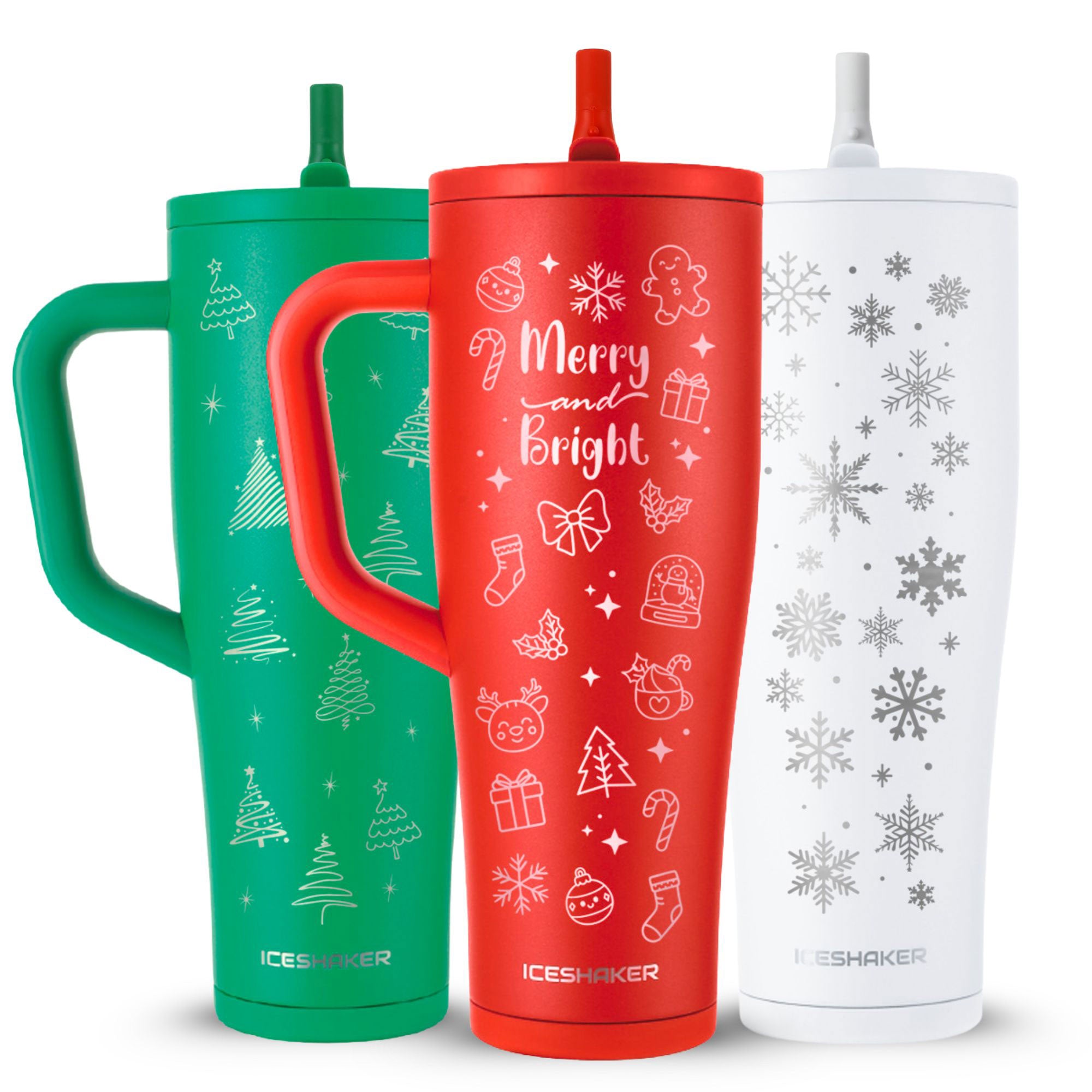 Christmas-Themed 40oz Legend Series Shaker Tumblers | Ice Shaker