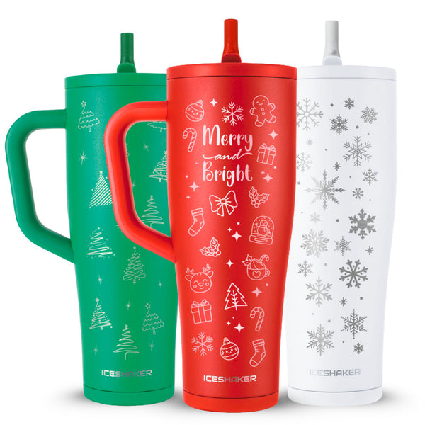 Christmas-Themed 40oz Legend Series Shaker Tumblers | Ice Shaker