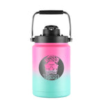 FIT2SERVE Mint Pink Ombre Half Gallon Ice Shaker Jug