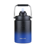 FIT2SERVE Navy Black Ombre Half Gallon Ice Shaker Jug