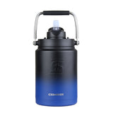 FIT2SERVE Navy Black Ombre Half Gallon Ice Shaker Jug