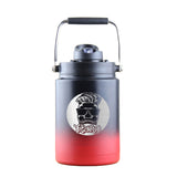 FIT2SERVE Red Black Ombre Half Gallon Ice Shaker Jug