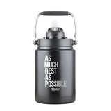 As Much Rest As Possible FIT2SERVE Black Half Gallon Jug